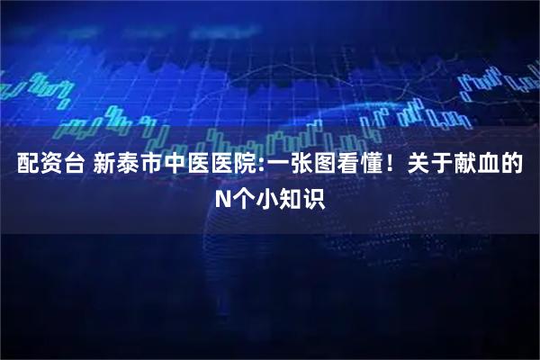 配资台 新泰市中医医院:一张图看懂！关于献血的N个小知识